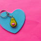 Avocado Keychain | Polymer Clay Keychain