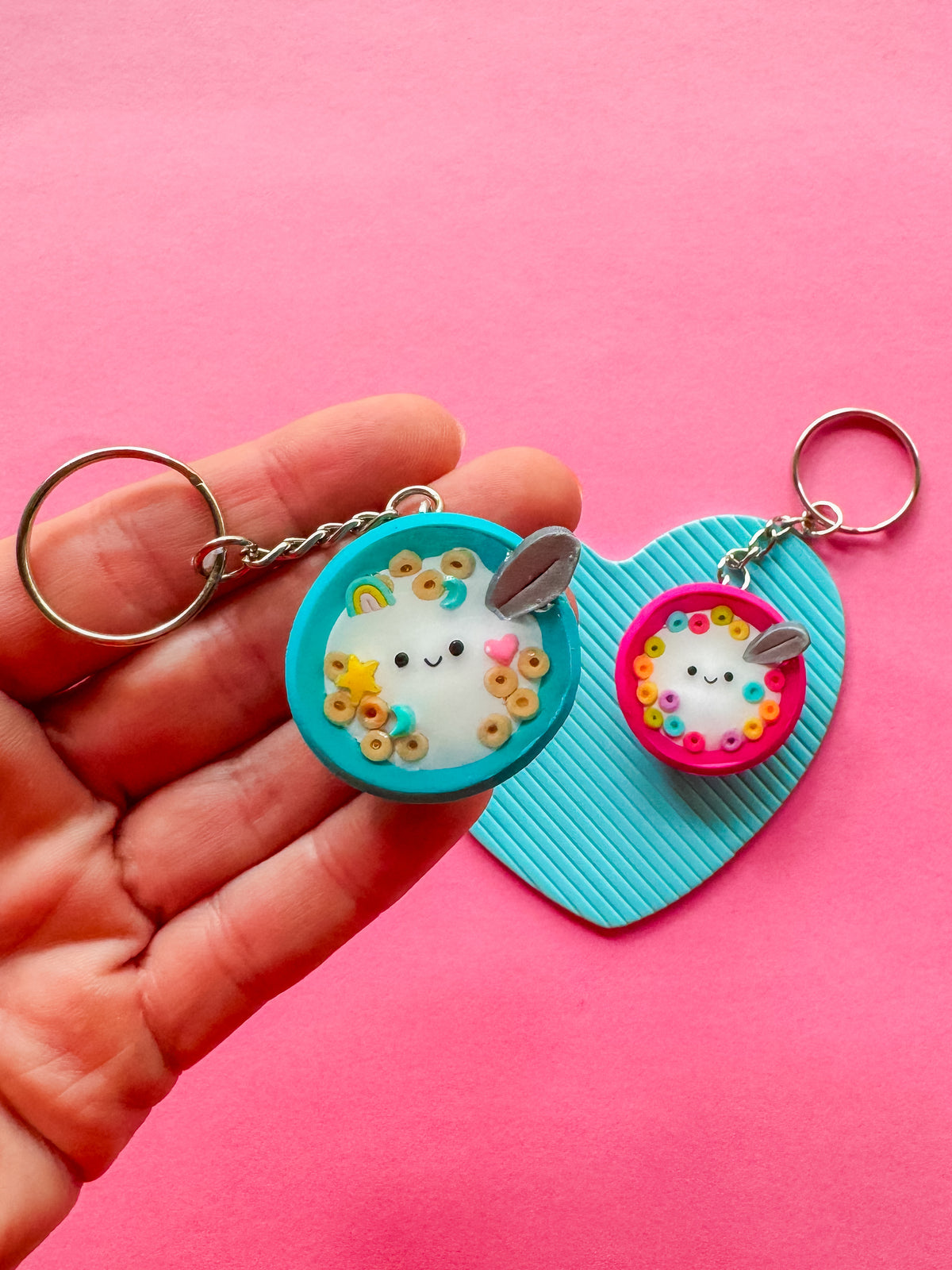Cereal Keychain | Polymer Clay Keychain