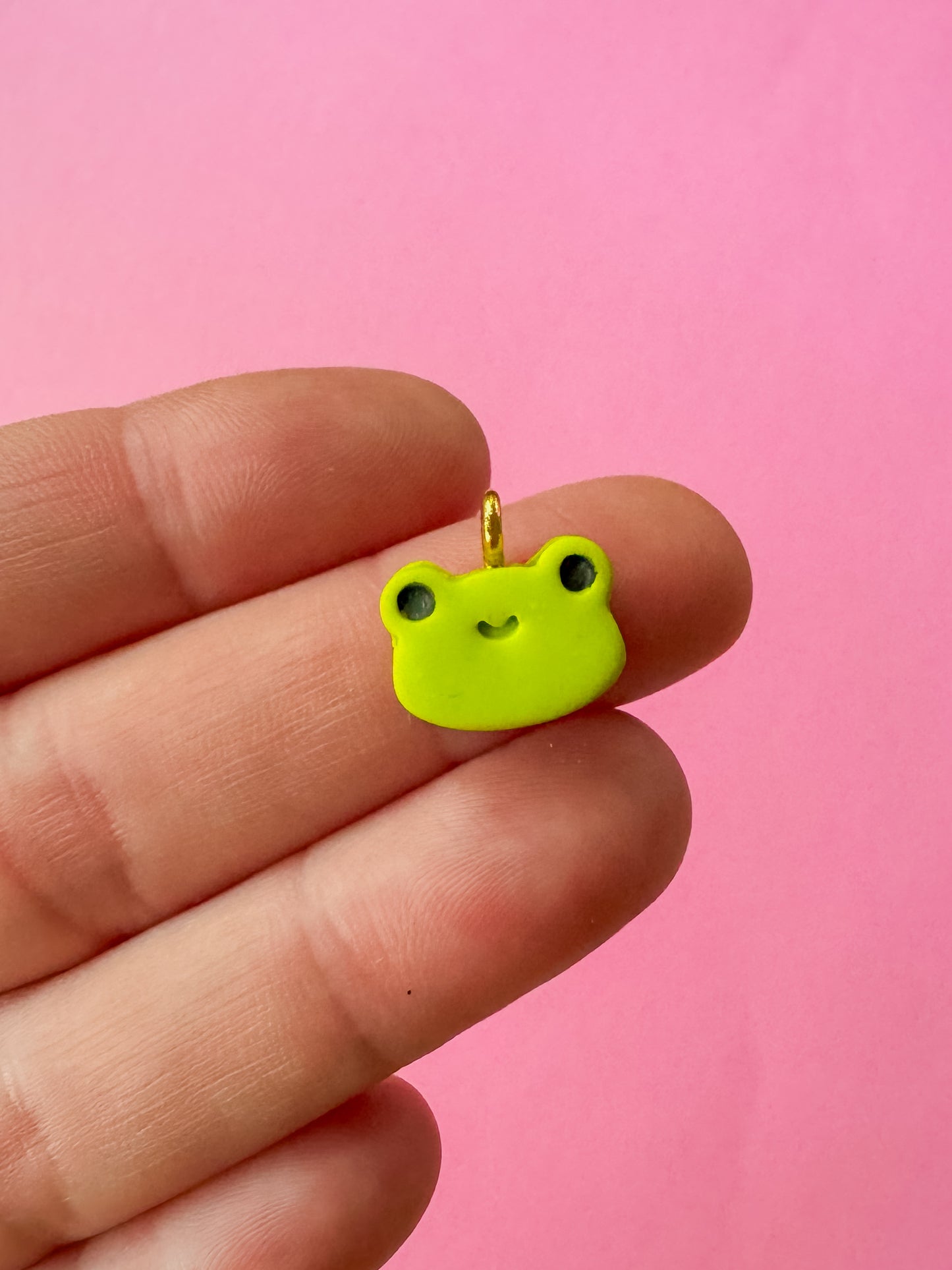 Frog Charm Necklace | Clay Charm Necklace
