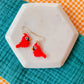 Cindy the Cardinal | Beaded Earrings
