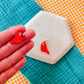 Cindy the Cardinal | Beaded Earrings