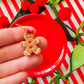Gingerbread Man Earrings | Clay Christmas Earrings