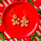 Gingerbread Man Earrings | Clay Christmas Earrings