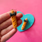 Baguette Earrings | Polymer Clay Earrings