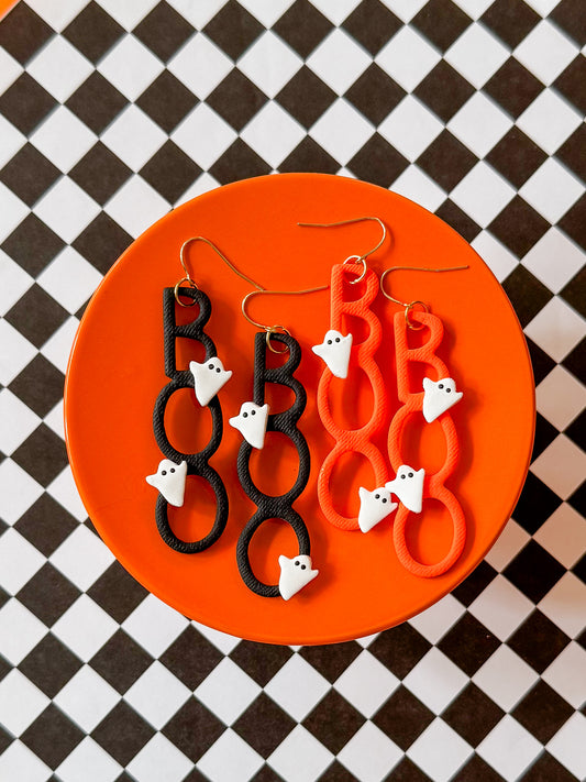 Boo Ghosts | Clay Earrings