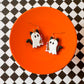 Carrie Cat Ghost | Clay Earrings