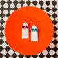 Sunglass Ghost Earrings | Clay Halloween Earrings
