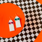 Sunglass Ghost Earrings | Clay Halloween Earrings