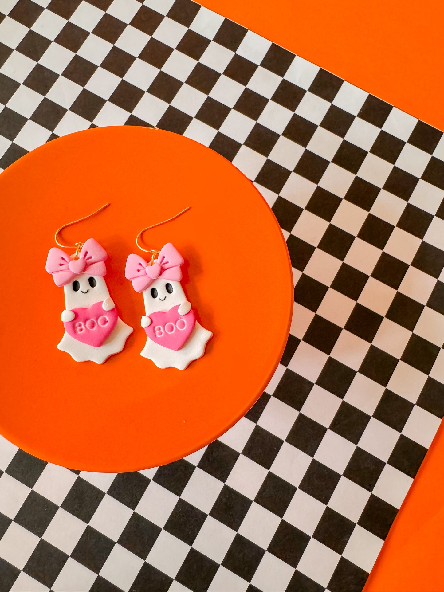 Girly Girl Ghosty | Clay Earrings
