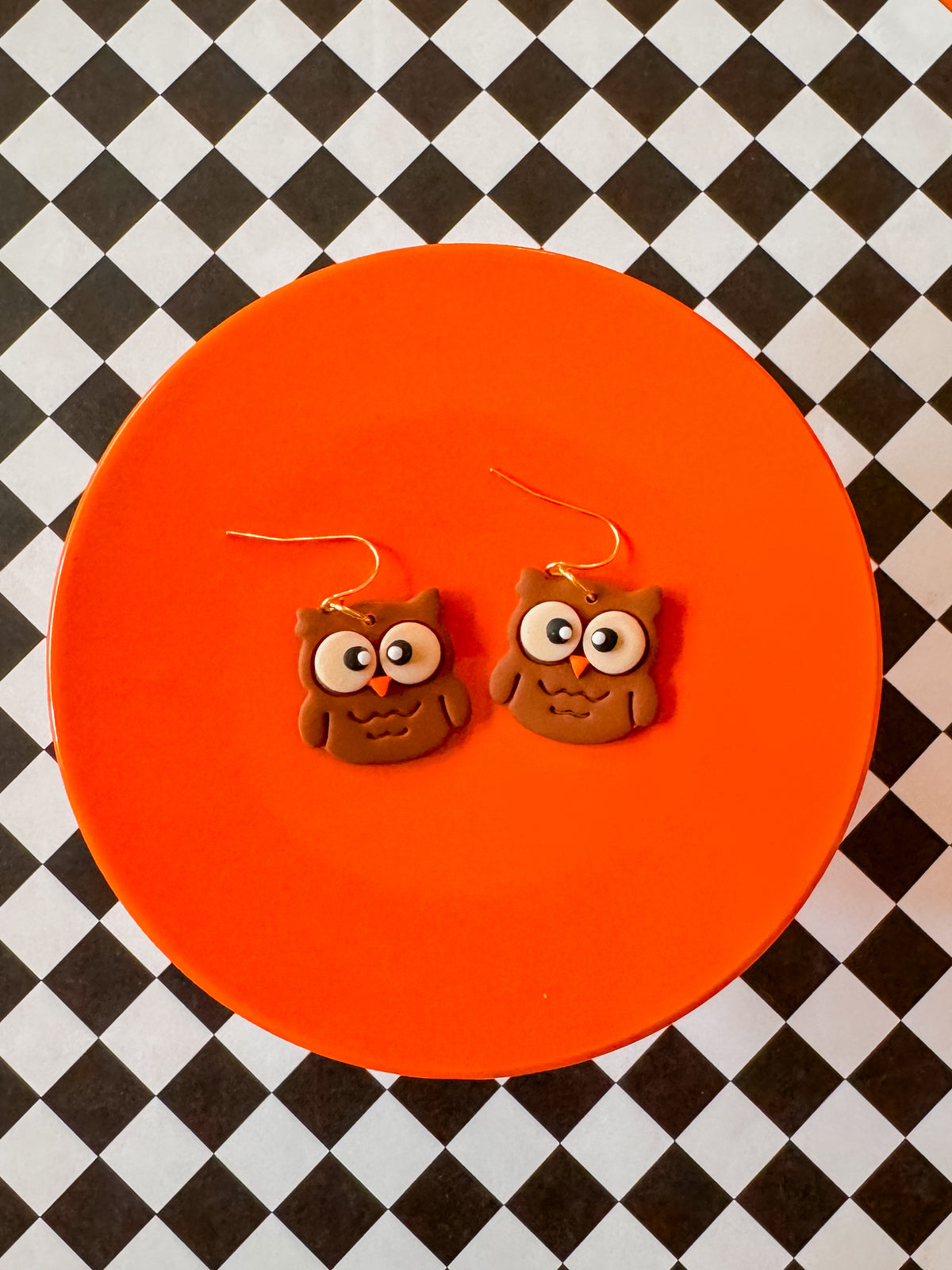 Owl Earrings | Clay Halloween Earrings