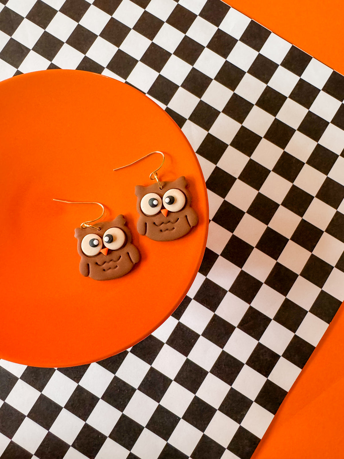 Owl Earrings | Clay Halloween Earrings