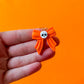 Skull Bow Earrings | Clay Halloween Earrings
