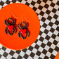 Black Widow Earrings | Clay Halloween Earrings