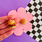 Burger Me | Cheeseburger Polymer Clay Earrings