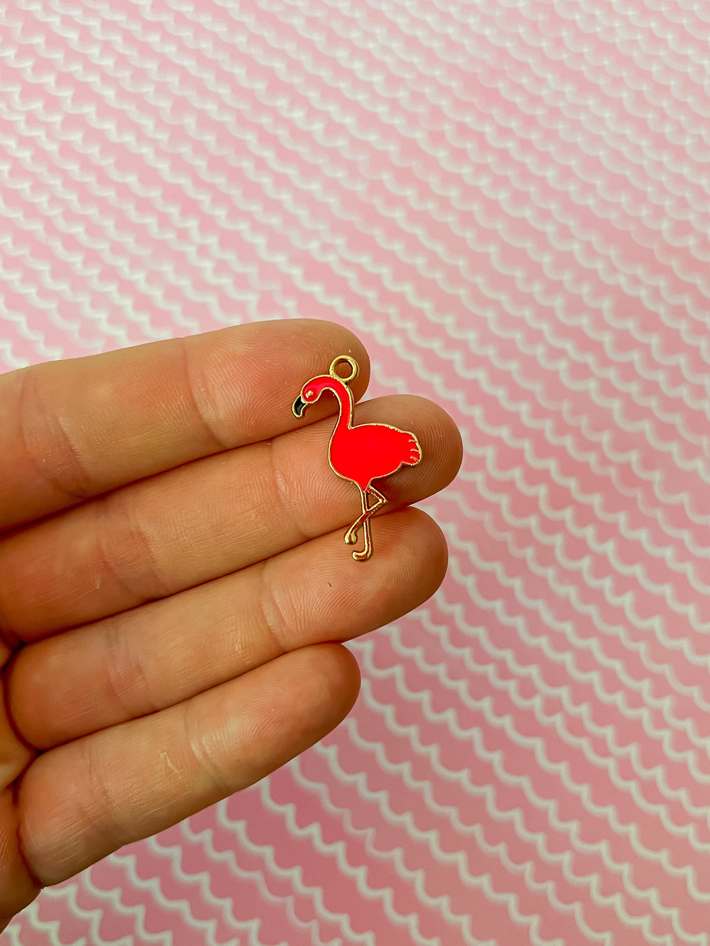 Fanny the Flamingo Necklace and Earrings