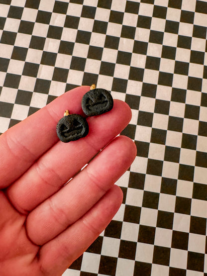 Pumpkin Stud Earrings | Clay Halloween Earrings