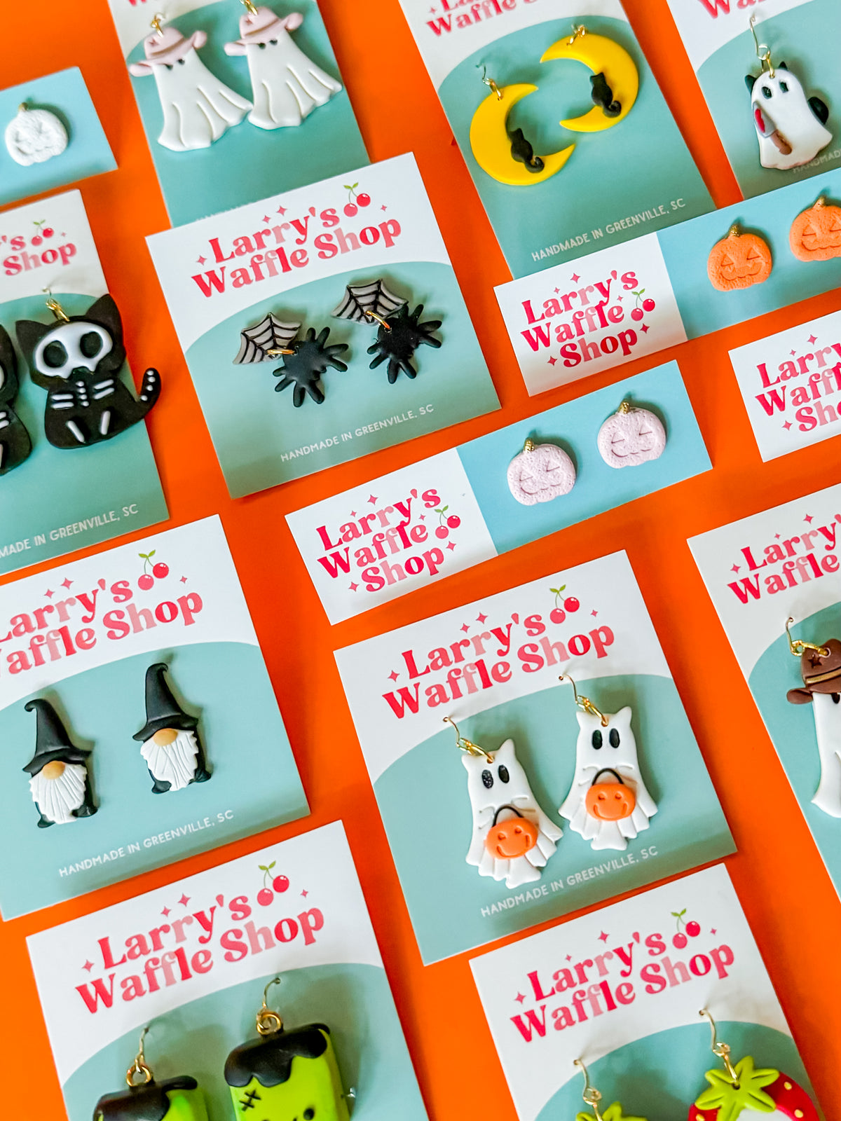 Ghost Stud Earrings | Clay Halloween Earrings