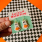Ghost Cat Earrings | Clay Halloween Earrings