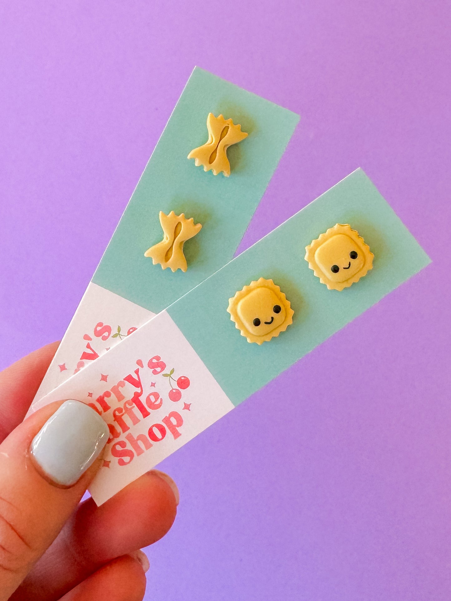 Ravioli Studs | Clay Earrings