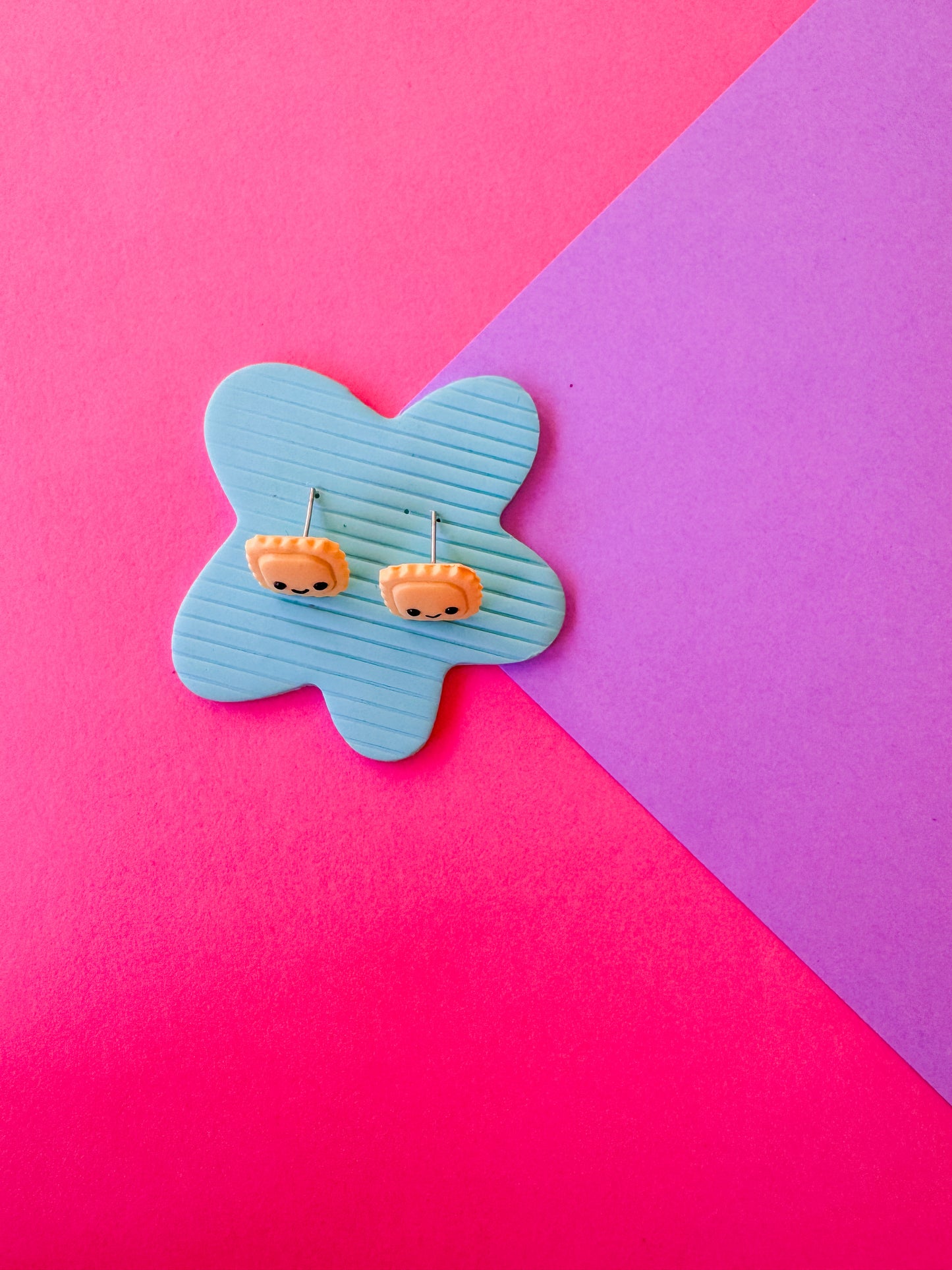 Ravioli Studs | Clay Earrings