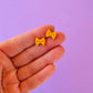 Bow Tie Pasta Studs | Clay Earrings