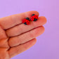 Ladybug Stud Earrings | Clay Earrings