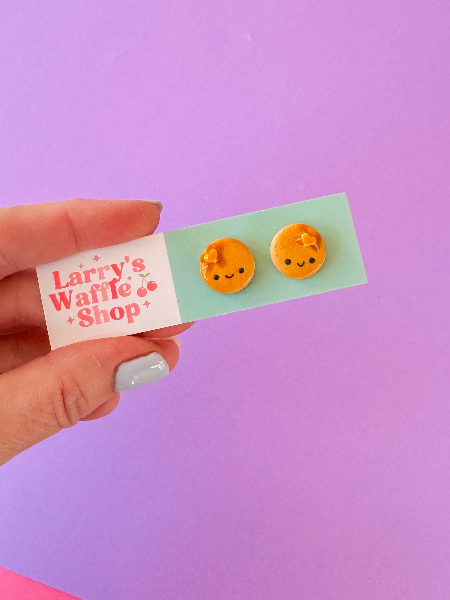Pancake Studs | Clay Earrings