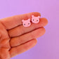 Pig Stud Earrings | Clay Earrings