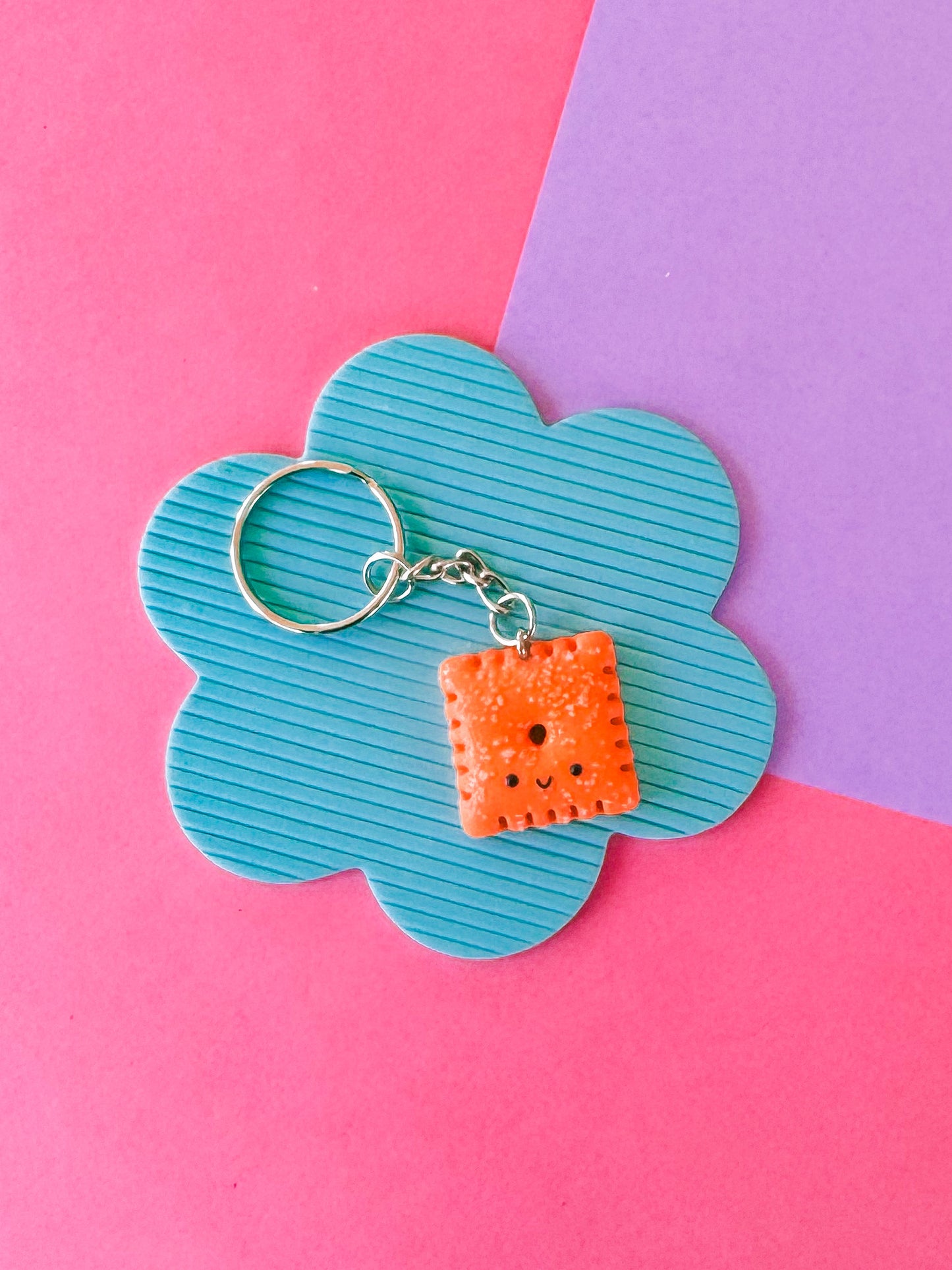 Cheez-it | Polymer Clay Keychain