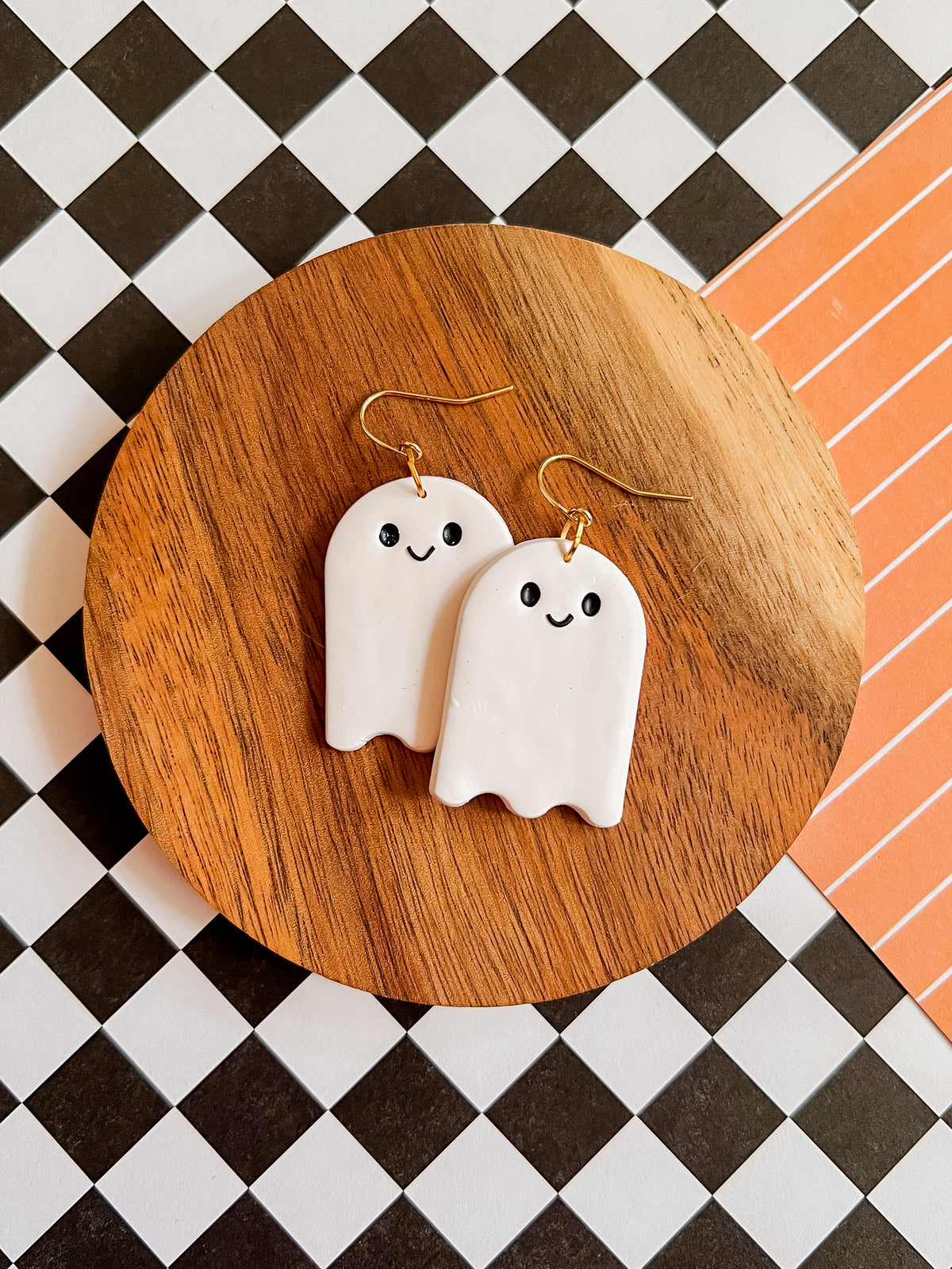 Ghost Earrings | Clay Halloween Earrings