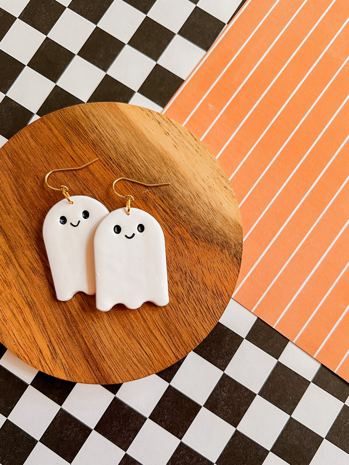 Ghost Earrings | Clay Halloween Earrings
