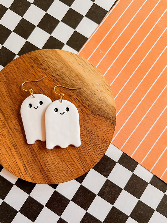 Ghost Earrings | Clay Halloween Earrings