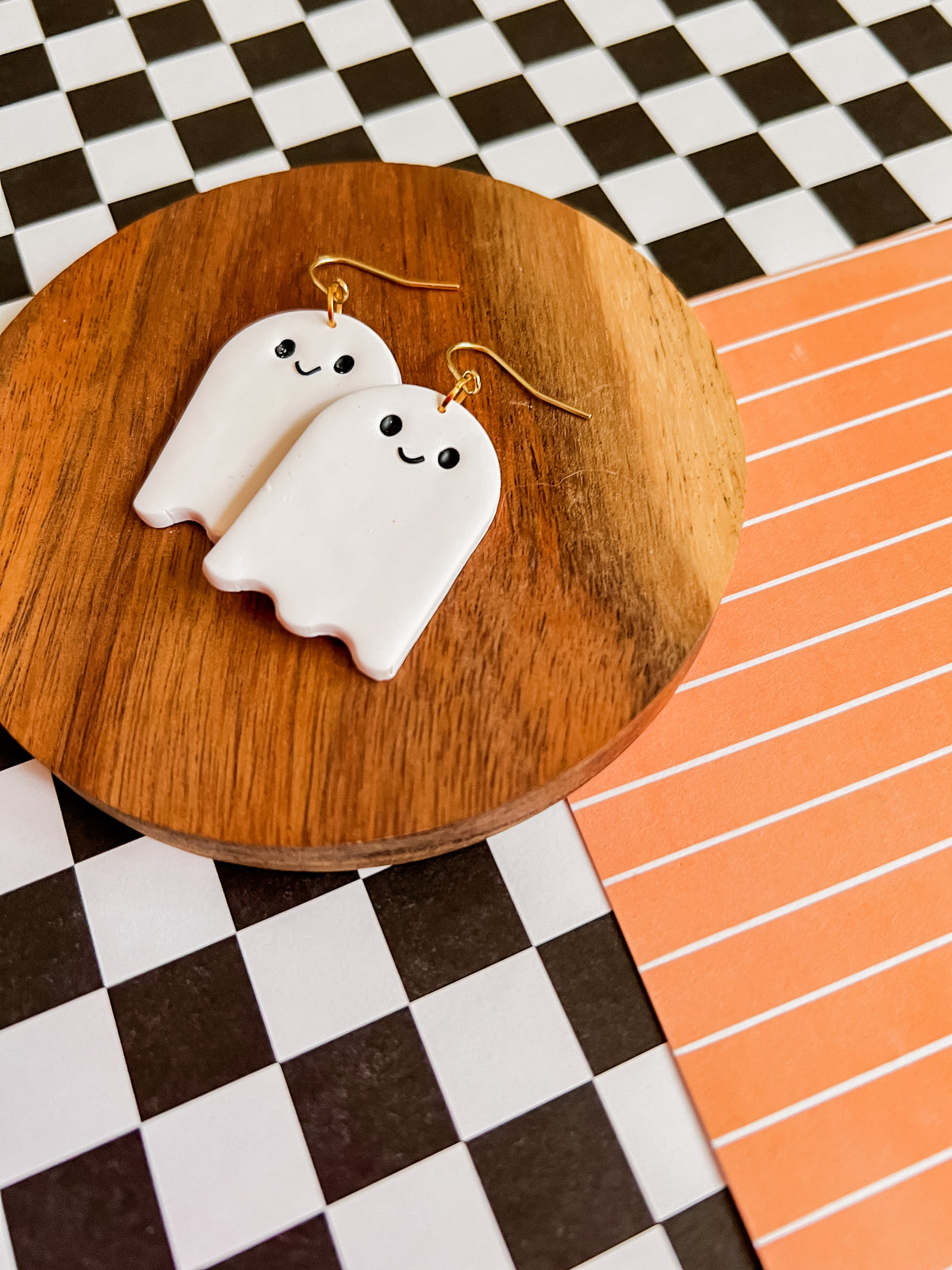 Ghost Earrings | Clay Halloween Earrings