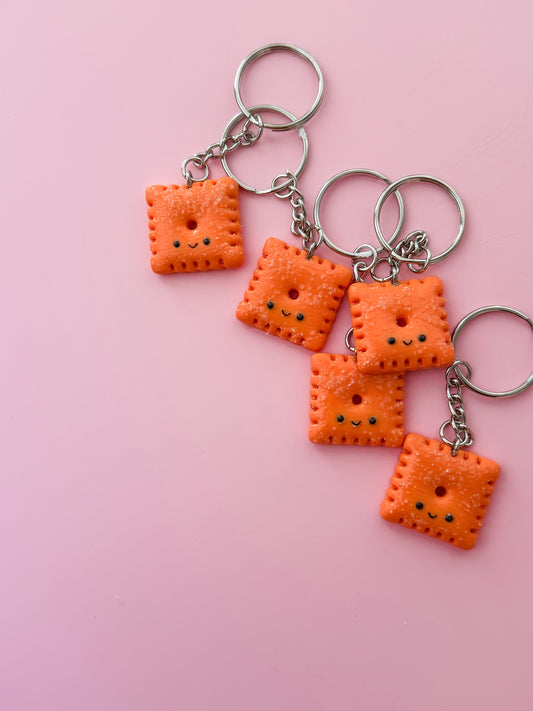 Cheez-it | Polymer Clay Keychain