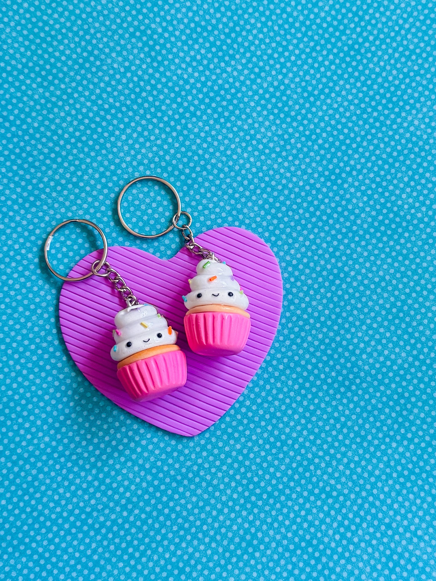 Cupcake | Clay Keychain
