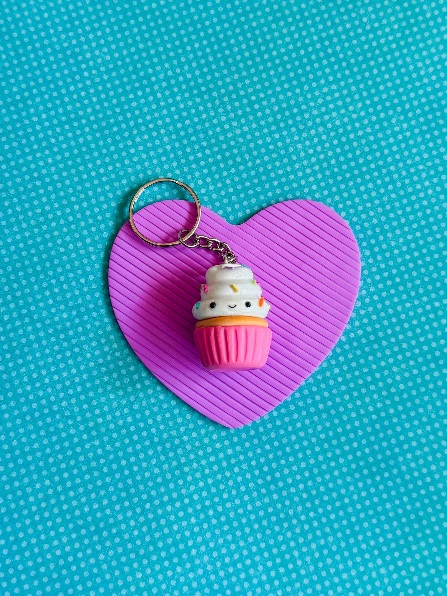 Cupcake | Clay Keychain