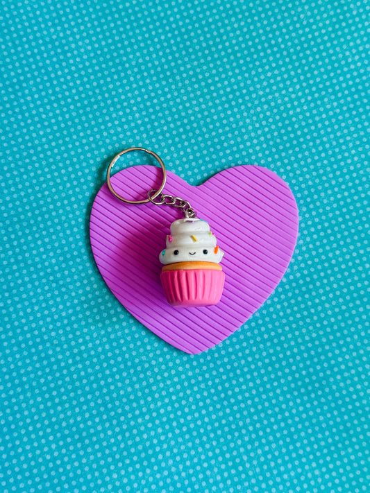 Cupcake | Clay Keychain