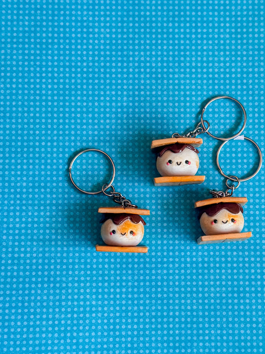S’mores Keychain | Clay Keychain
