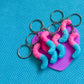 Sour Gummy Worm Keychain | Clay Keychain