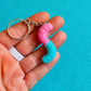 Sour Gummy Worm Keychain | Clay Keychain
