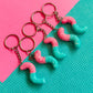 Sour Gummy Worm Keychain | Clay Keychain