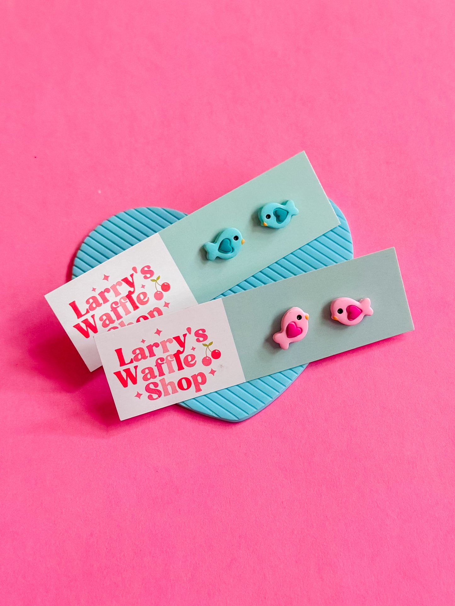 Bird Stud Earrings | Clay Earrings
