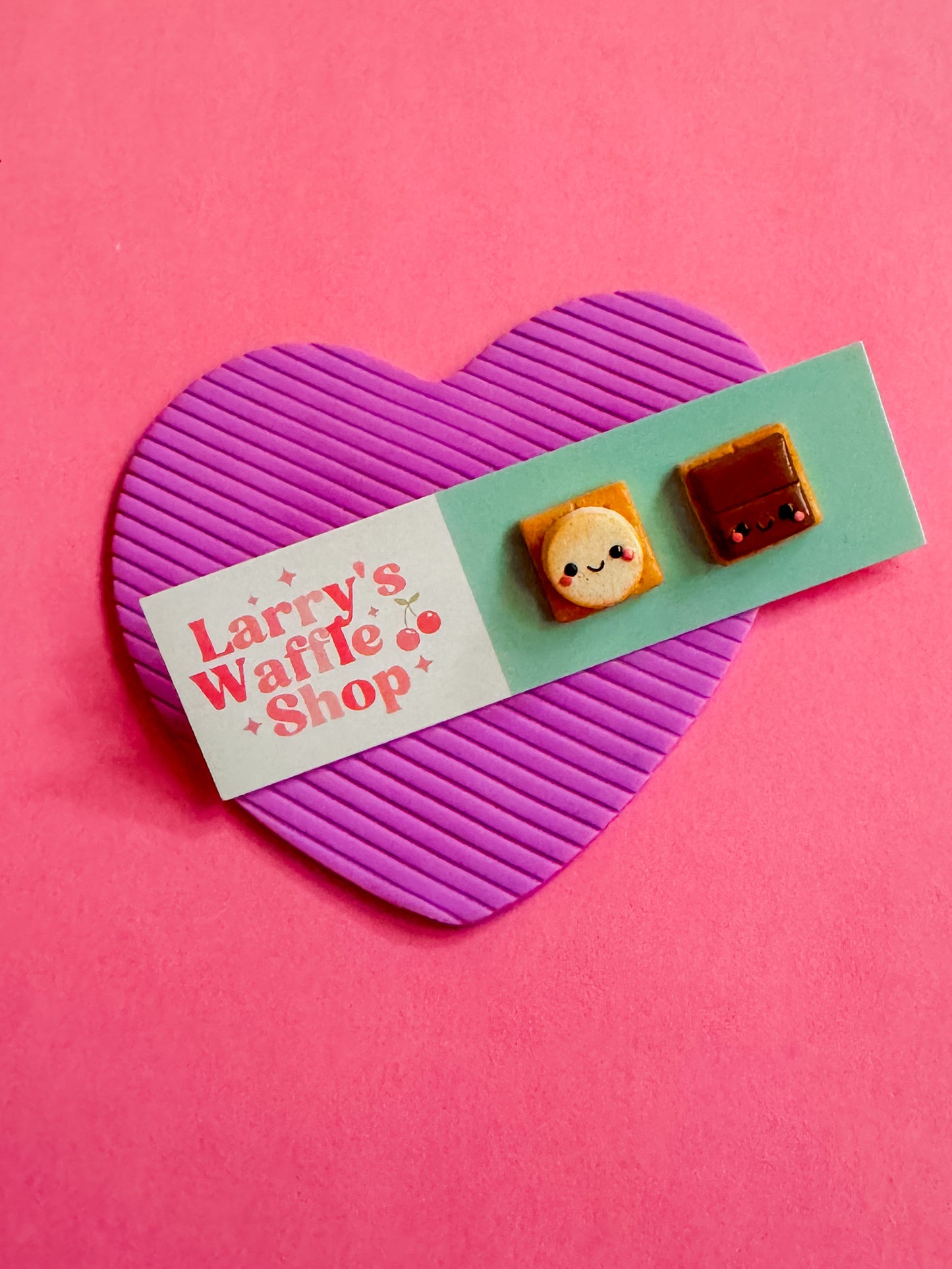 Georgia S’more Studs - Clay Stud Earrings