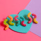 Pip’s Sour Gummy Worm Earrings - Sour Candy Earrings