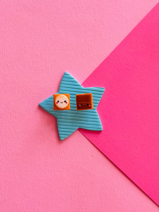 Georgia S’more Studs - Clay Stud Earrings