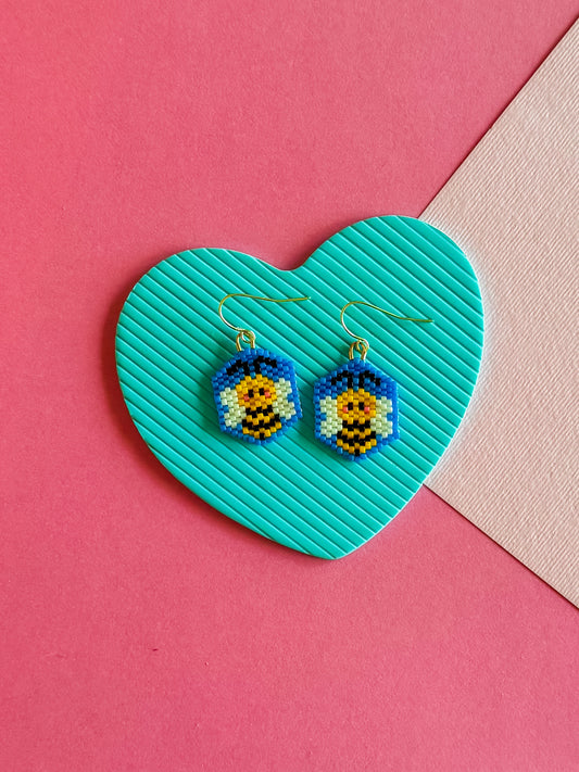 Beaded Bee Earrings | Beaded Earrings