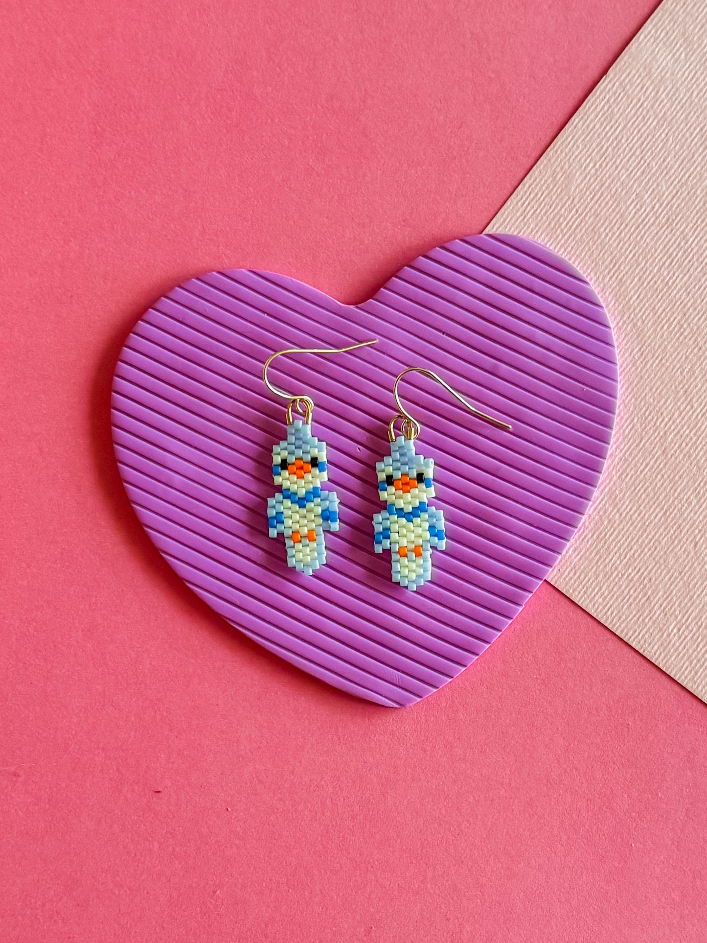 Beaded Bird Earrings | Beaded Earrings