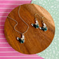 Pop Art Puppy Necklace and Earrings