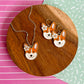 Corgi Love Necklace and Earrings