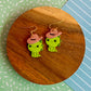 Lenny the Dino Earrings | Clay Earrings